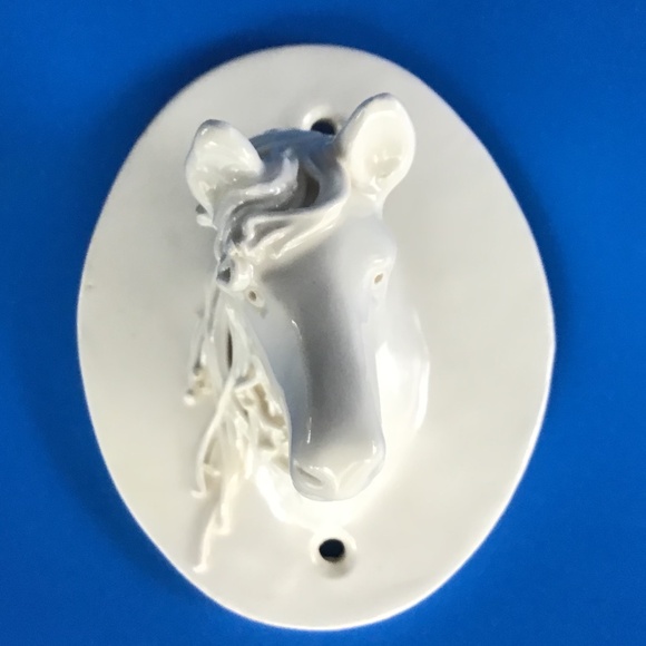 Vintage Horse Ceramic Wall Mount Hook Decor Handcrafted Signed 1992 - Picture 7 of 12